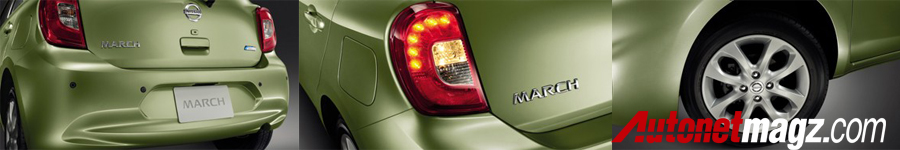 Nissan, Nissan march Eksterior belakang: 7 Perbedaan Nissan March Facelift