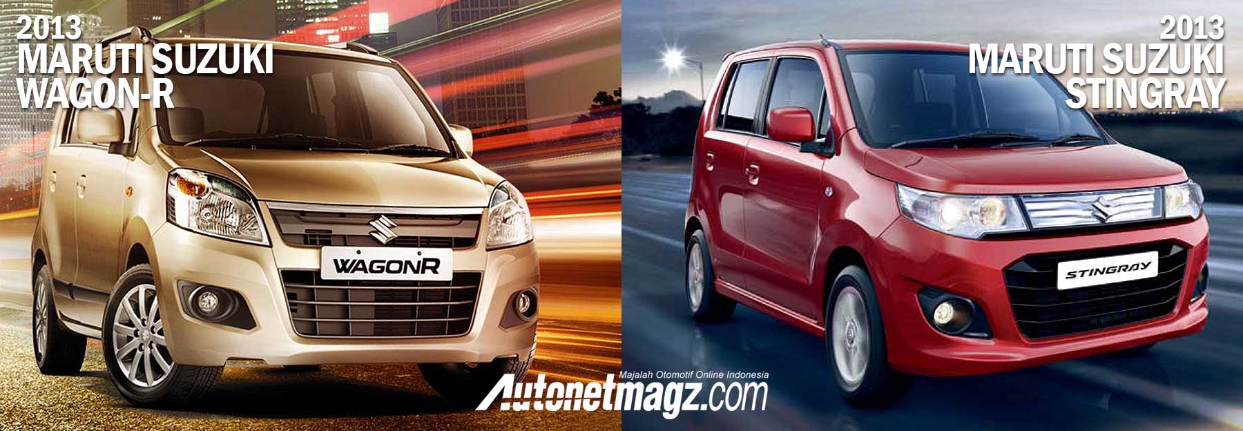 International, Perbandingan Suzuki Wagon-R & Suzuki Stingray 2013 bagian depan: Suzuki Stingray India Ternyata Sama Dengan Wagon R India