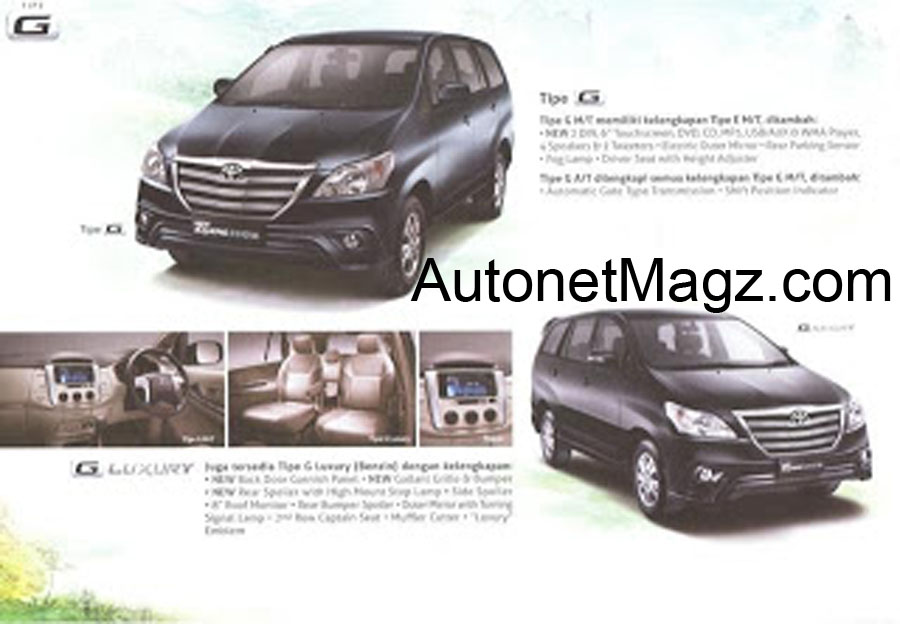 Mobil Baru, brosur innova G copy: Brosur New Kijang Innova Facelift 2013 Bocor Lagi