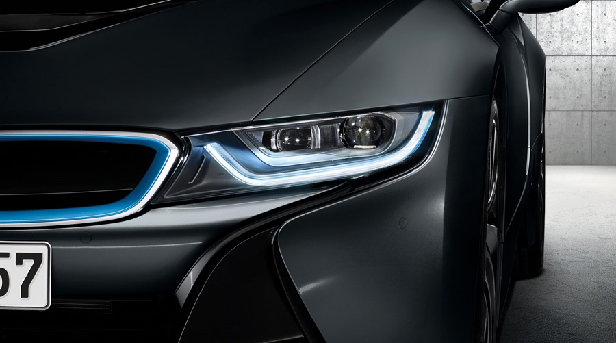 BMW, BMW i8 headlight: BMW i8 Electric : Generasi Baru Mobil Sport BMW