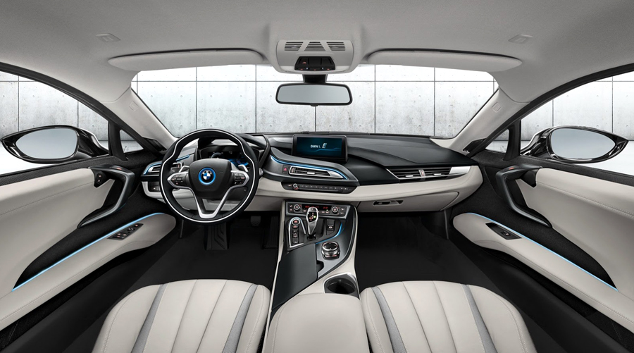 BMW, BMW i8 interior: BMW i8 Electric : Generasi Baru Mobil Sport BMW