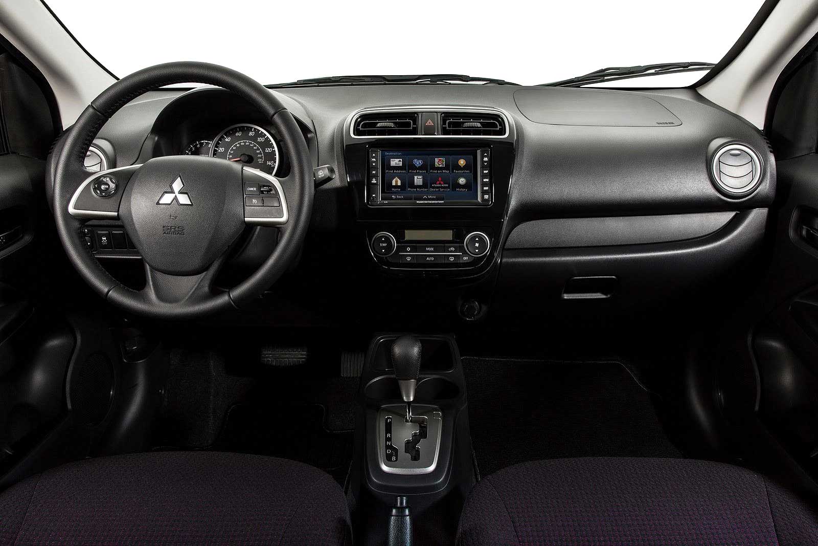 Mitsubishi, Dashboard Mitsubishi Mirage 2014: Mitsubishi Mirage Versi Amerika dan Eropa Lebih Simpel
