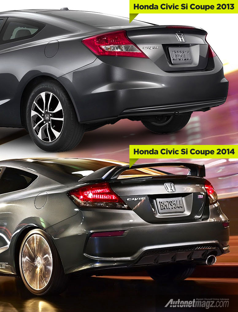 Honda, Perbedaan Honda Civic Si coupe 2013 dan 2014: Honda Civic Coupe 2014 Facelift Akan Diperkenalkan di SEMA Show 2013