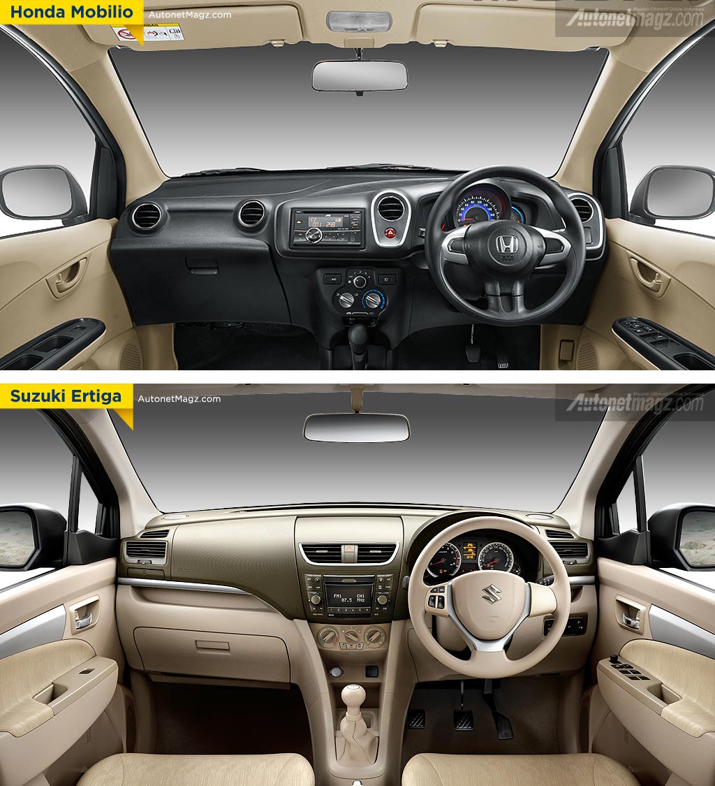   Interior Honda Mobilio vs Suzuki Ertiga