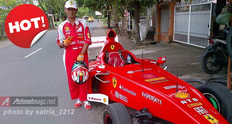 Daihatsu, Ferrari F1 Replica dari Indonesia: Pria Lombok Membuat Replica Ferrari F1 Dari Daihatsu Hijet 1980