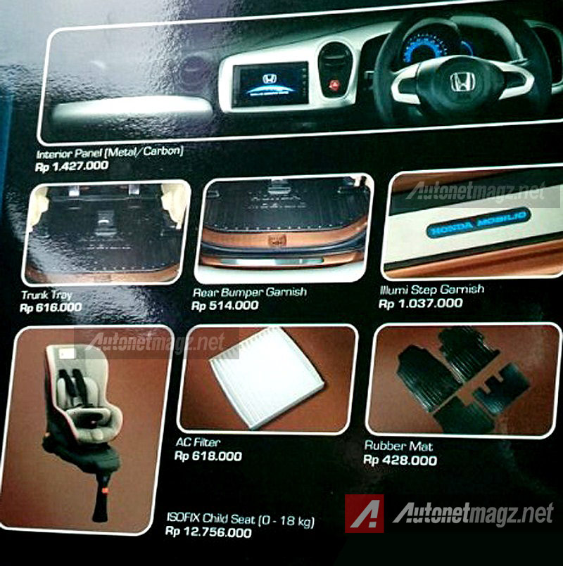 Honda, Accessories Honda Mobilio 2014: Ini Nih Paket Aksesoris Honda Mobilio Modulo!