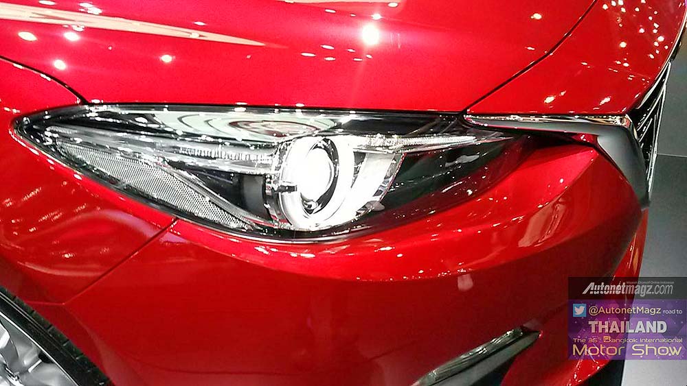 Bangkok Motorshow, All New Mazda 3 projection headlight: First Impression Review New Mazda 3 2015 dari Bangkok Motor Show