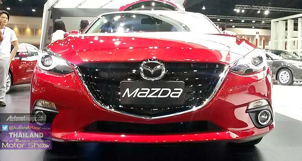 Bangkok Motorshow, Front fascia New Mazda 3: First Impression Review New Mazda 3 2015 dari Bangkok Motor Show