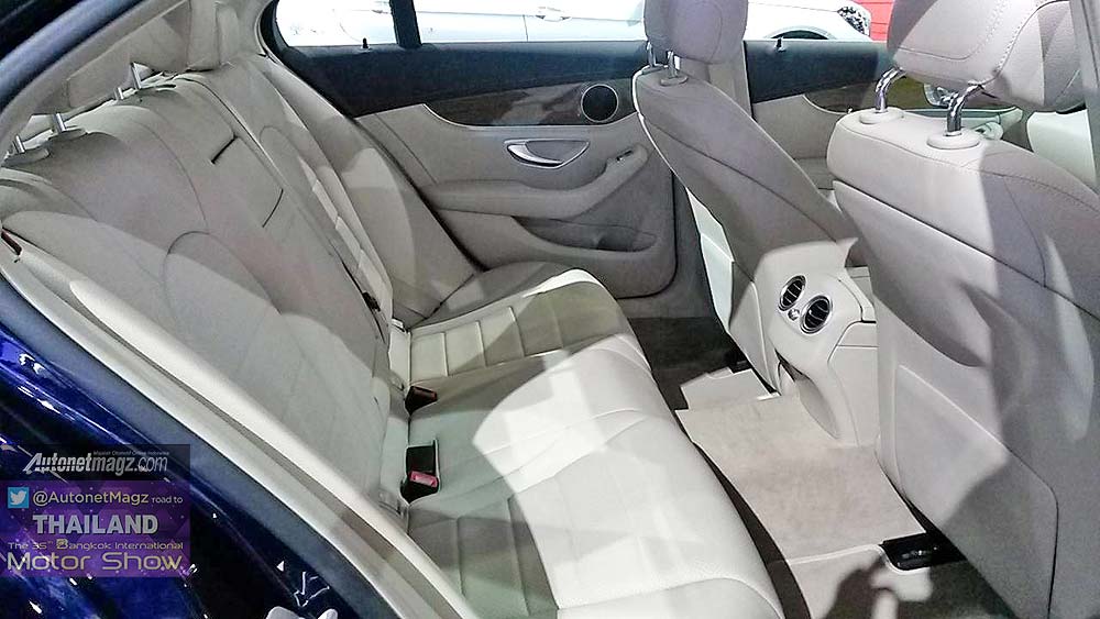 Bangkok Motorshow, Interior kabin belakang Mercedes C-Class 2015: First Impression Review Mercedes-Benz C-Class 2015 dari Bangkok Motor Show