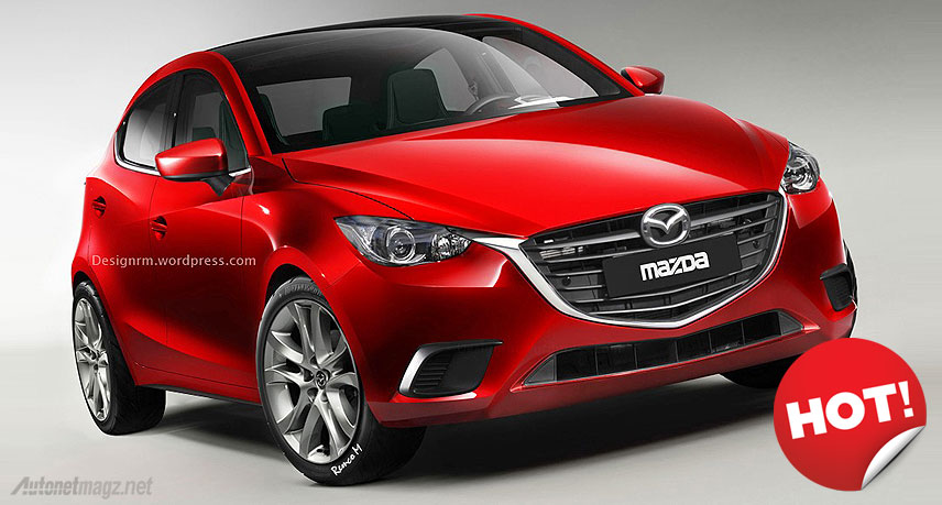 International, 2015 Mazda2 design: Beginilah Render Mazda2 2015 Versi Produksi