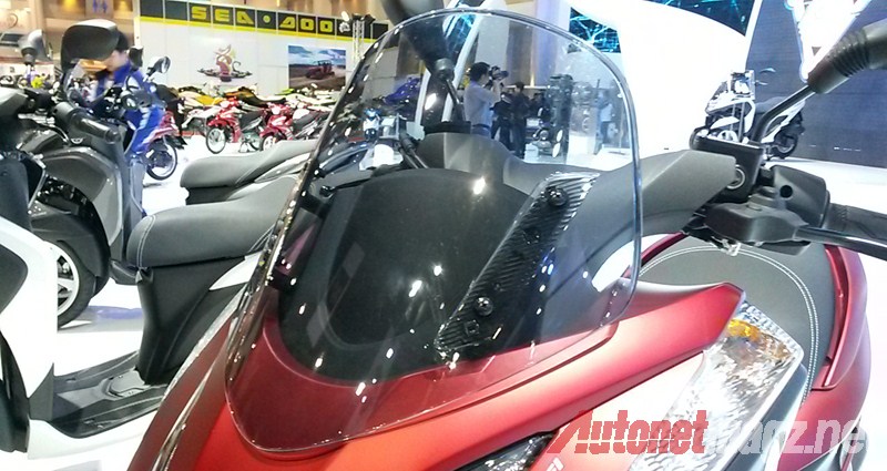 Bangkok Motorshow, Yamaha Tricity windshield: First Impression Review Yamaha Tricity dari Bangkok Motorshow