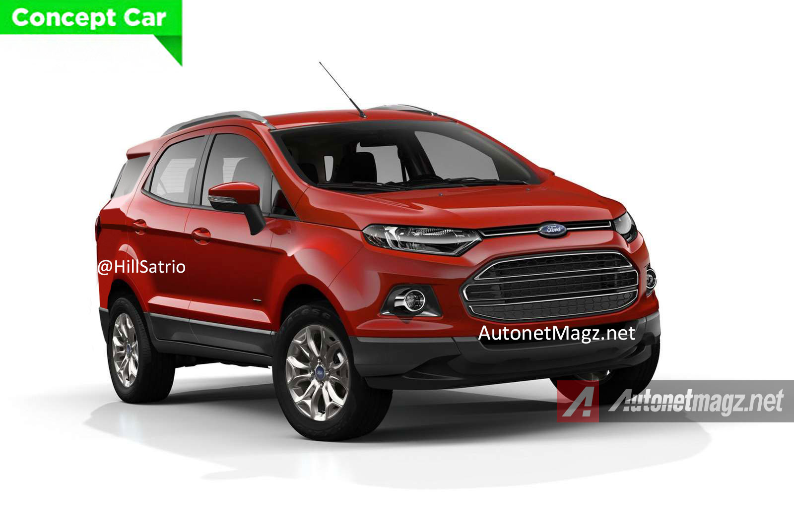 Berita, Ford-Ecosport-7-Seater-Concept-Front-Quarter: Akankah Ford Menyiapkan EcoSport 7 Seater?