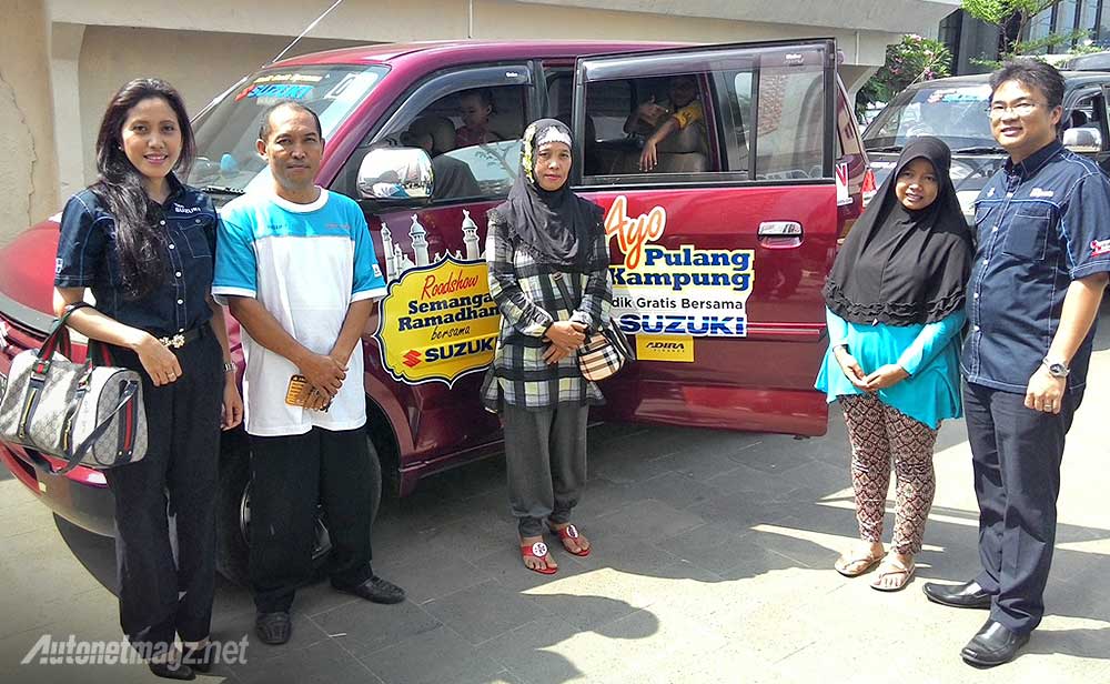 Event, Pelepasan peserta mudik Pulang Kampung bareng naik Suzuki APV: Suzuki Berangkatkan 10 Keluarga Mudik Pakai APV Gratis!