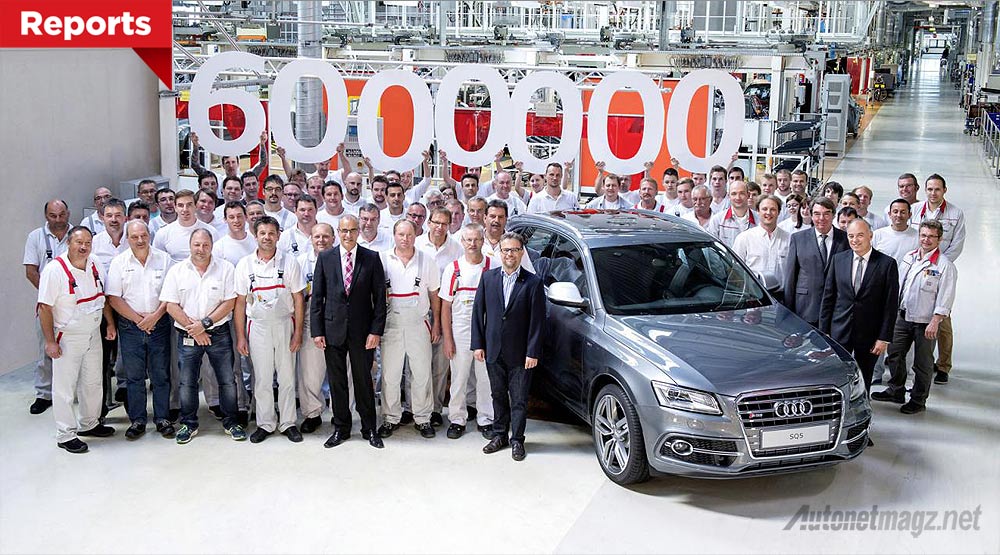 Audi, Perayaan 6 juta Audi Quattro di dunia: Mobil Audi ke 6 juta adalah SQ5 Quattro
