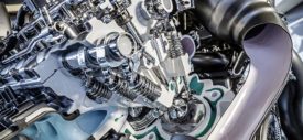 Twin-turbo engine of Mercedes-Benz AMG 4.0 liter V8