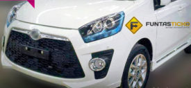 Desain bumper belakang dan lampu LED Perodua Axia kembaran Daihatsu Ayla