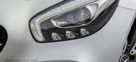 Mercedes Benz AMG GT Silver Tampak Belakang