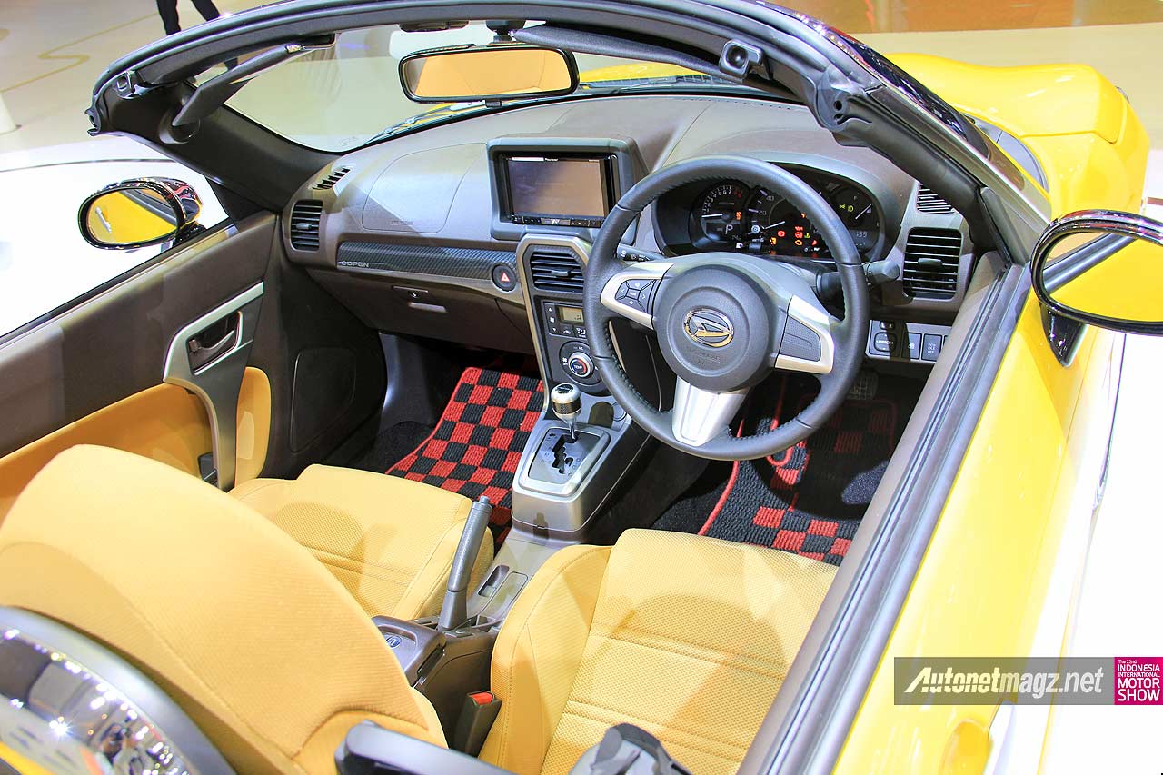 Daihatsu, Interior dashboard Daihatsu Copen 2015: Daihatsu Copen Diperkenalkan di IIMS 2014, Test Drive Mulai Tahun Depan