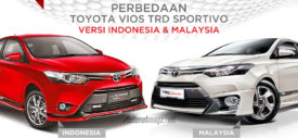 Beda sticker TRD Sportivo pada bodi Vios Indonesia dan Malaysia
