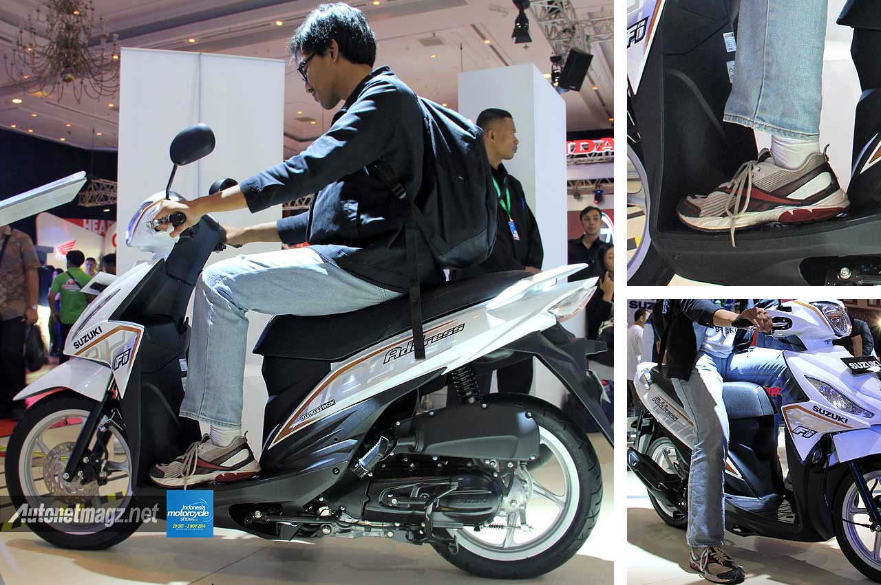 IMOS 2014, Riding position Suzuki Address posisi mengemudi skutik: First Impression Review Suzuki Address FI [Galeri Foto]