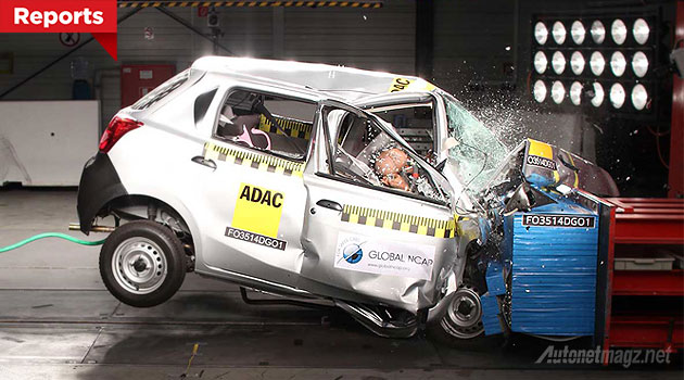 Datsun, Tes tabrak Datsun GO crash test: Tidak Aman, Global NCAP Minta Datsun Hentikan Penjualan GO