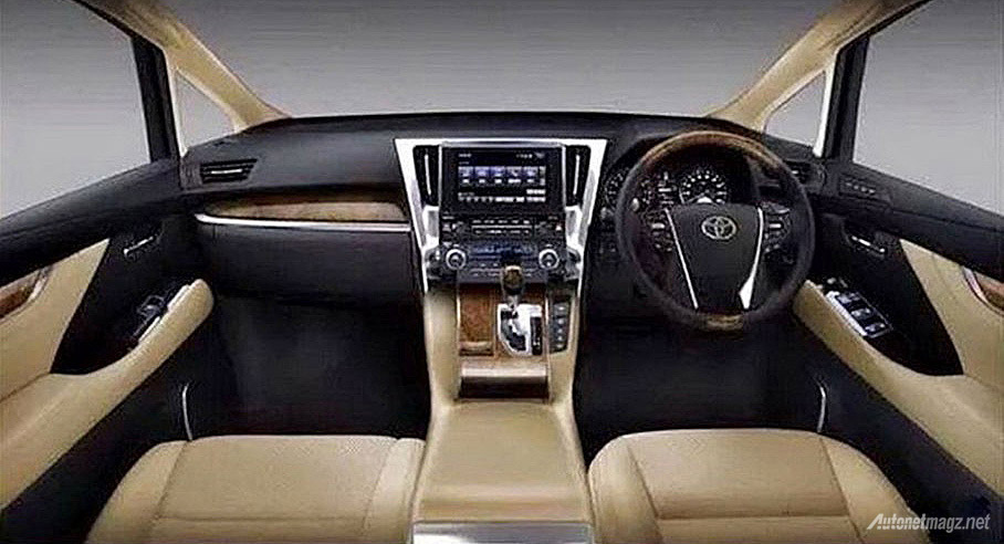Mobil Baru, Interior Toyota Alphard 2015: Toyota Alphard 2015 Terbaru Hadir dengan Grill Super Besar