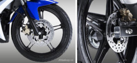 Yamaha Exciter alias Jupiter MX baru 150 cc 2015 tampak depan dan belakang