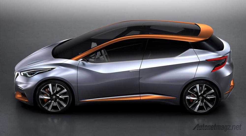 Berita, Nissan-Sway-Concept-Samping: Ini Dia Nissan Sway Concept, Calon Generasi Baru March