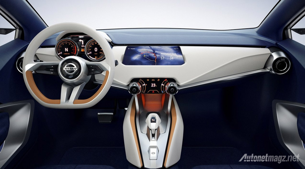Berita, interior-nissan-sway-concept: Ini Dia Nissan Sway Concept, Calon Generasi Baru March