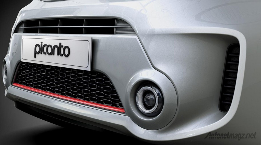 Berita, bumper-depan-kia-picanto-facelift: KIA Picanto Versi Inggris Ternyata Tidak Pakai Mesin Turbo