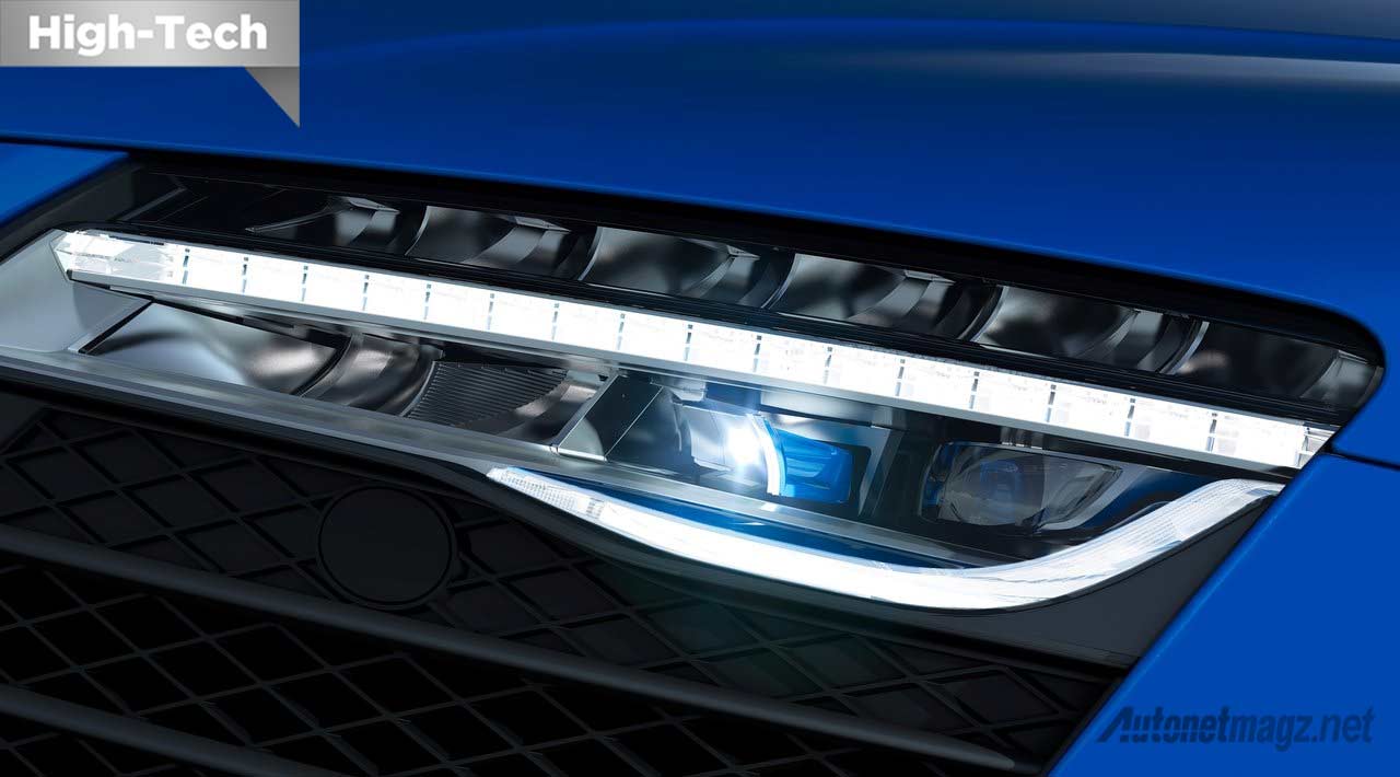 Audi, lampu-matrix-laser-audi: Audi Resmi Perkenalkan Lampu Matrix Laser, Lebih Canggih dari Laser Sebelumnya