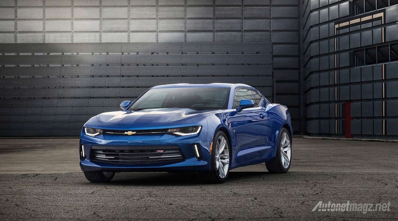 Berita, Chevrolet-camaro-blue: Chevrolet Camaro 2016 Muncul Sebagai American Muscle Bertabur Teknologi Canggih