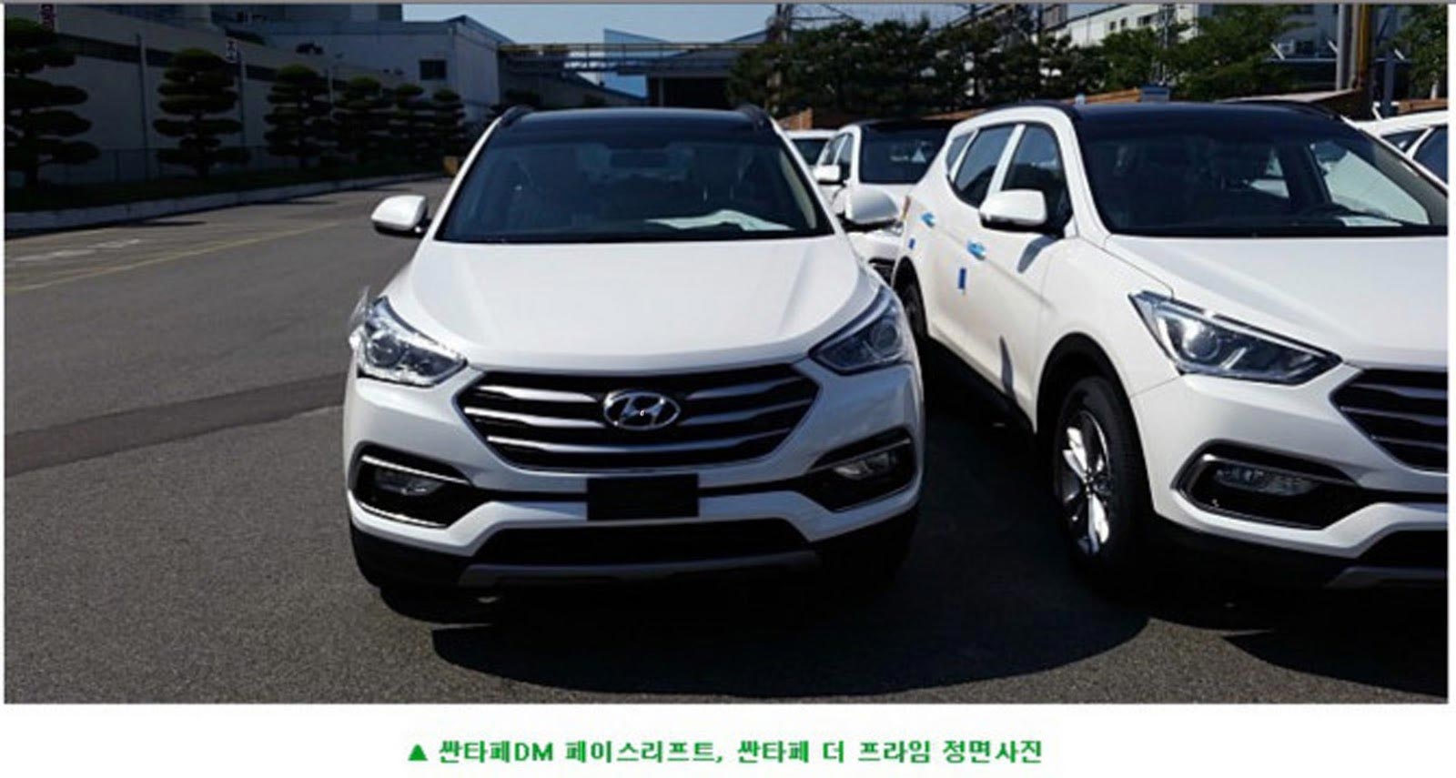Berita, hyundai-santa-fe-facelift-depan: Sosok Hyundai Santa Fe Facelift 2016 Tertangkap Kamera Tanpa Penyamaran