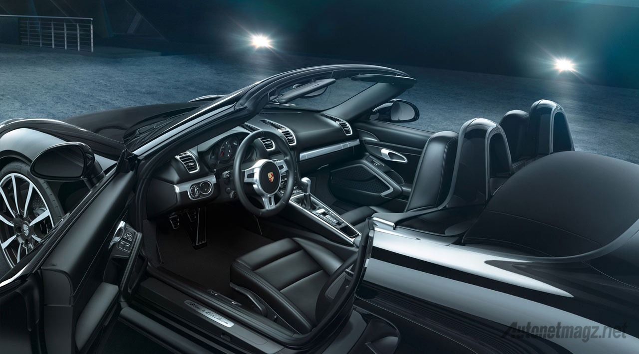 Berita, interior-porsche-boxster-black-edition: Porsche 911 dan Boxster Black Edition Hadir Sebagai Varian Spesial