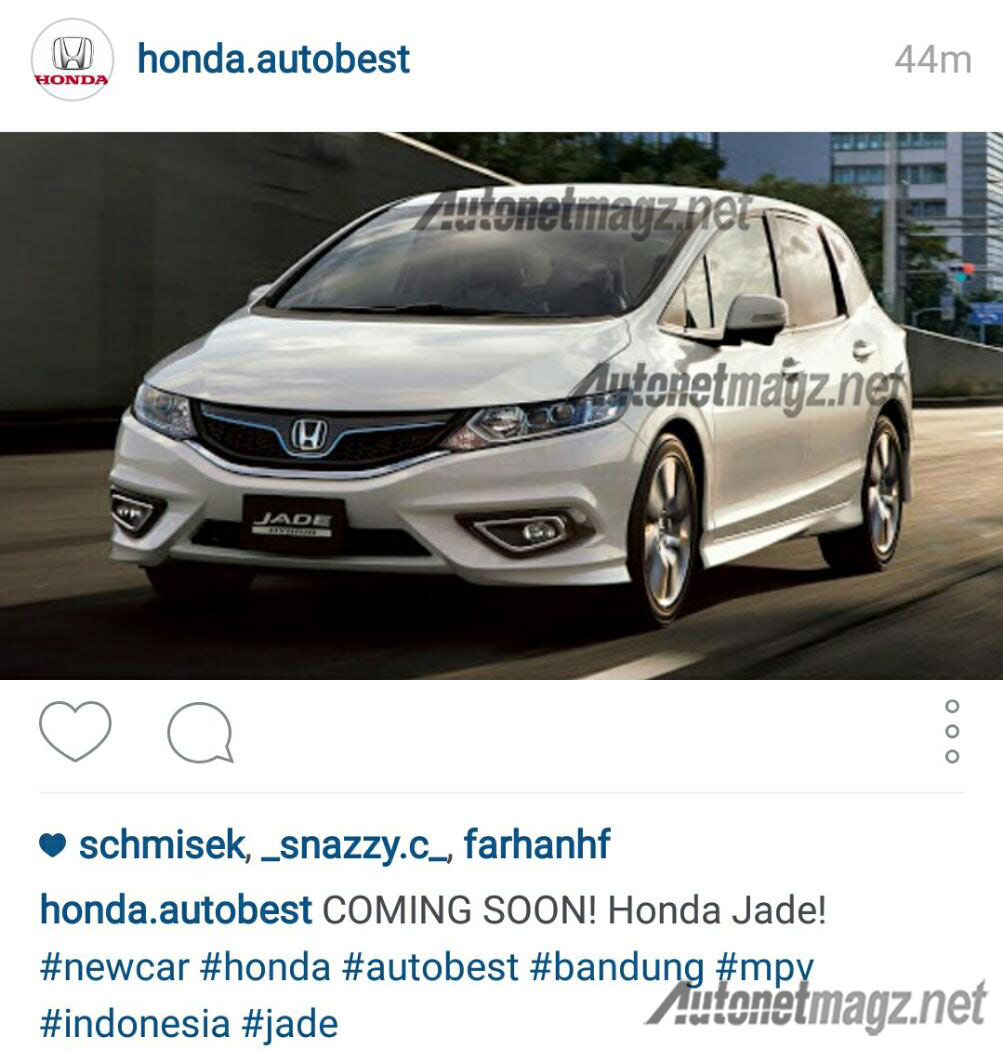 Berita, instagram-honda-jade-dealer-bandung: Dealer Sebar Teaser Honda Jade Bakal Dijual di Indonesia, Serius Nih?