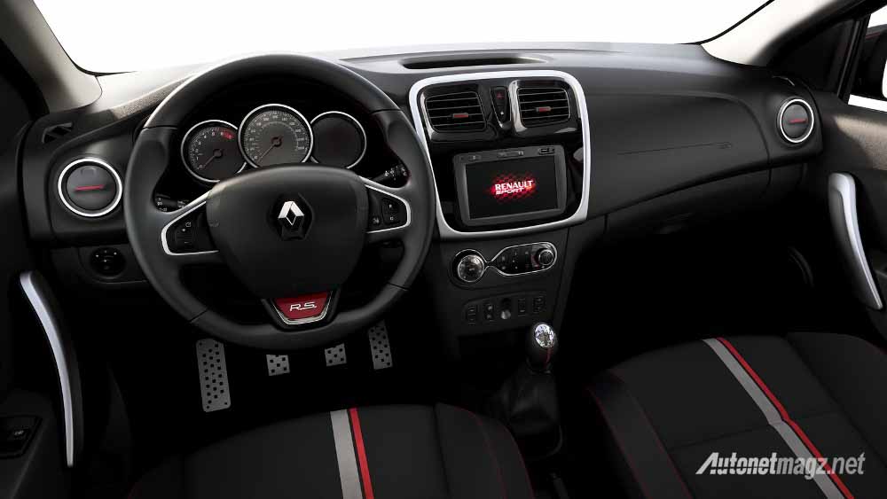 Berita, renault-sandero-rs-dashboard: Renault Sandero RS Meluncur di Amerika Latin Dengan Tenaga 145 HP