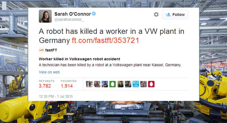 Berita, pabrik-vw-di-jerman: Waduh, Robot Pekerja Tewaskan Karyawan Pabrik Volkswagen di Jerman!