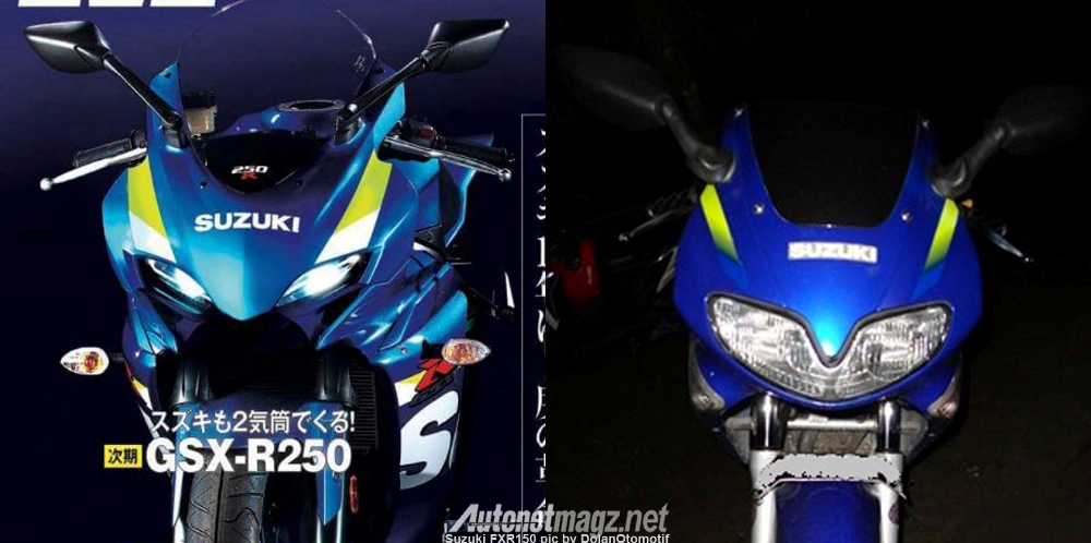 Berita, rendering-suzuki-gsx-r250-vs-suzuki-fxr-150-depan-front1: Ini Tampilan Render Terbaru Suzuki GSX-R250 dan Suzuki GSX-R1000!