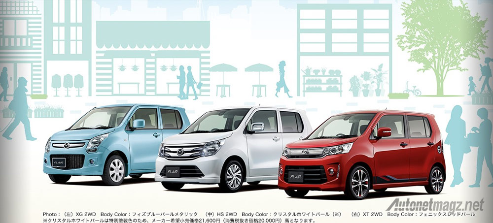 Berita, varian-mazda-flair: Inilah Mazda Flair, Kei Car Kembaran Suzuki Wagon R Stingray di Jepang