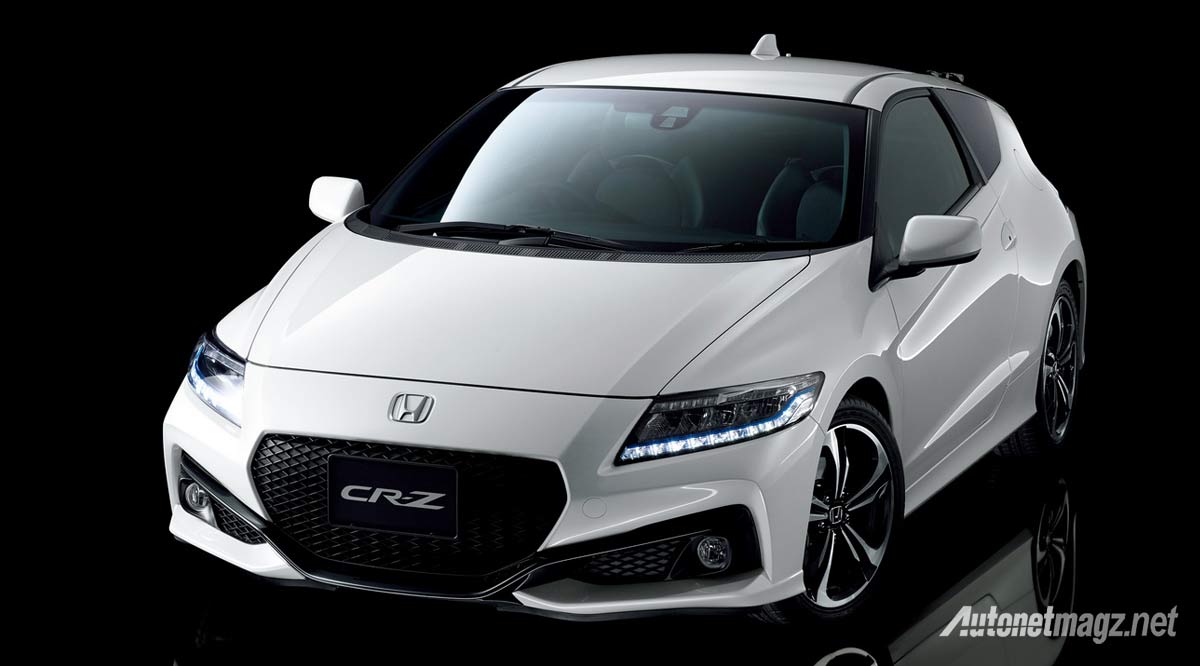 Berita, honda-cr-z-facelift-white-front: Honda CR-Z Facelift Bawa Sejumlah Fitur Baru, Mesin Masih Sama Tanpa Ubahan