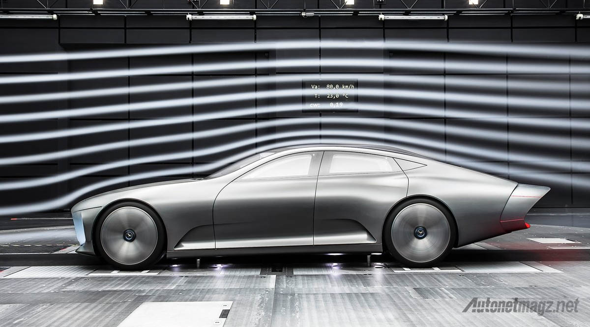 Berita, mercedes benz iaa concept aerodynamics: Mercedes Benz IAA Concept Tunjukkan Mobil Pintar yang Bisa Berubah Bentuk Tergantung Kecepatan