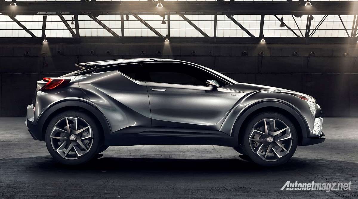 Berita, toyota-c-hr-concept-side: Toyota C-HR Concept Dipermak Supaya Terlihat Siap Produksi di Frankfurt Motor Show