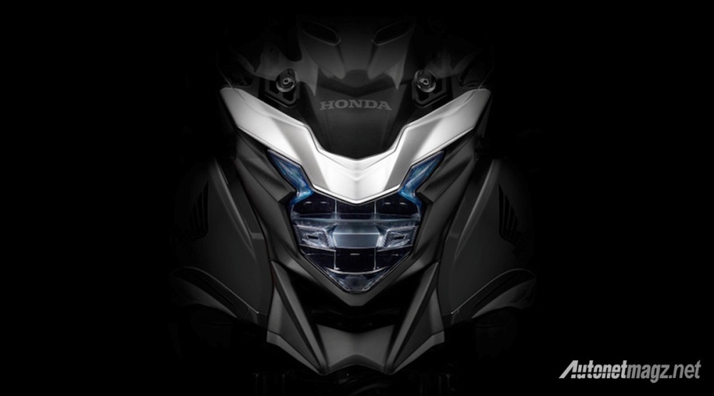 Honda, Honda-400X-2016-LED-head-lamp-teaser: Duet Adventure New Honda NC750X DCT dan Honda 400X Akan Muncul Di Tokyo Motor Show 2015
