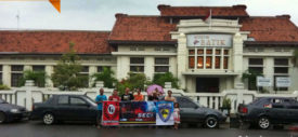 Kasatlantas Pekalongan Kota potong tumpeng ulang tahun Suzuki Esteem Club Indonesia