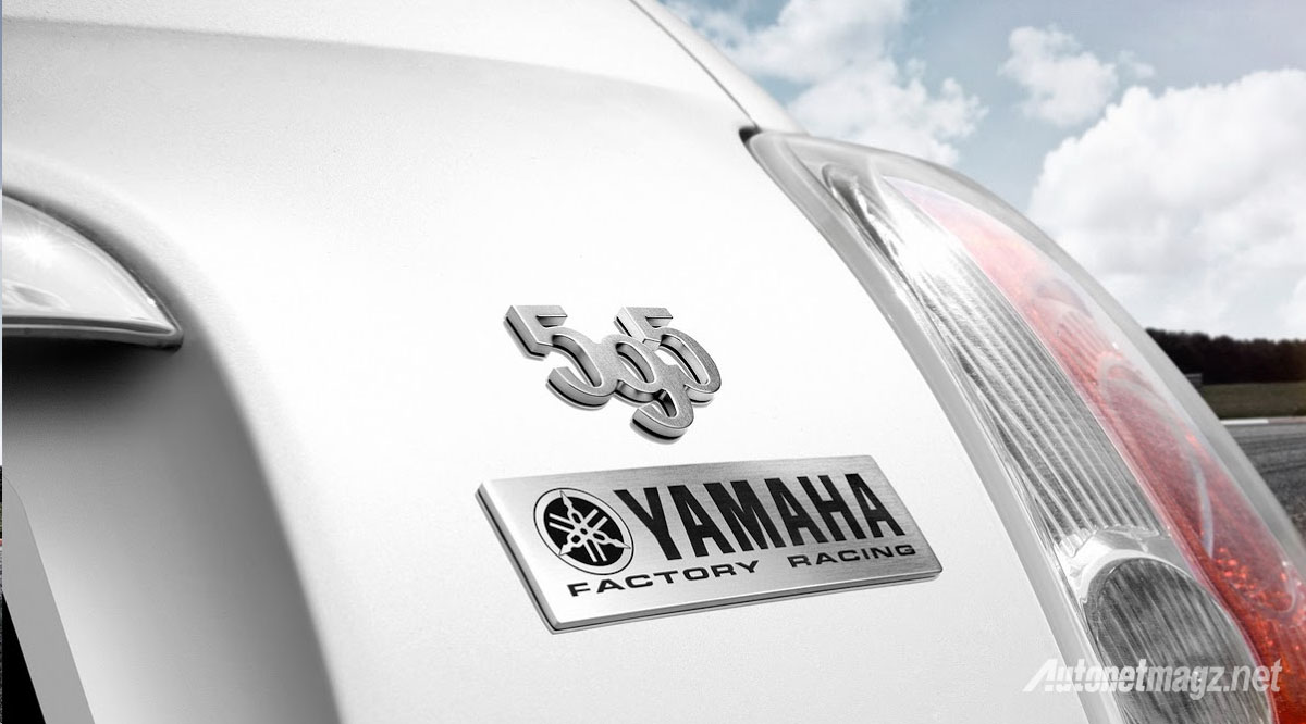 Abarth, abarth 595 yamaha factory racing edition emblem: Rayakan Kontribusi di MotoGP, Abarth Rilis 595 Yamaha Factory Racing Edition