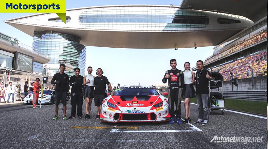 Berita, lamborghini blancpain super trofeo shanghai: Bendera Merah Putih Berkibar di Balapan Lamborghini Blancpain Super Trofeo Shanghai