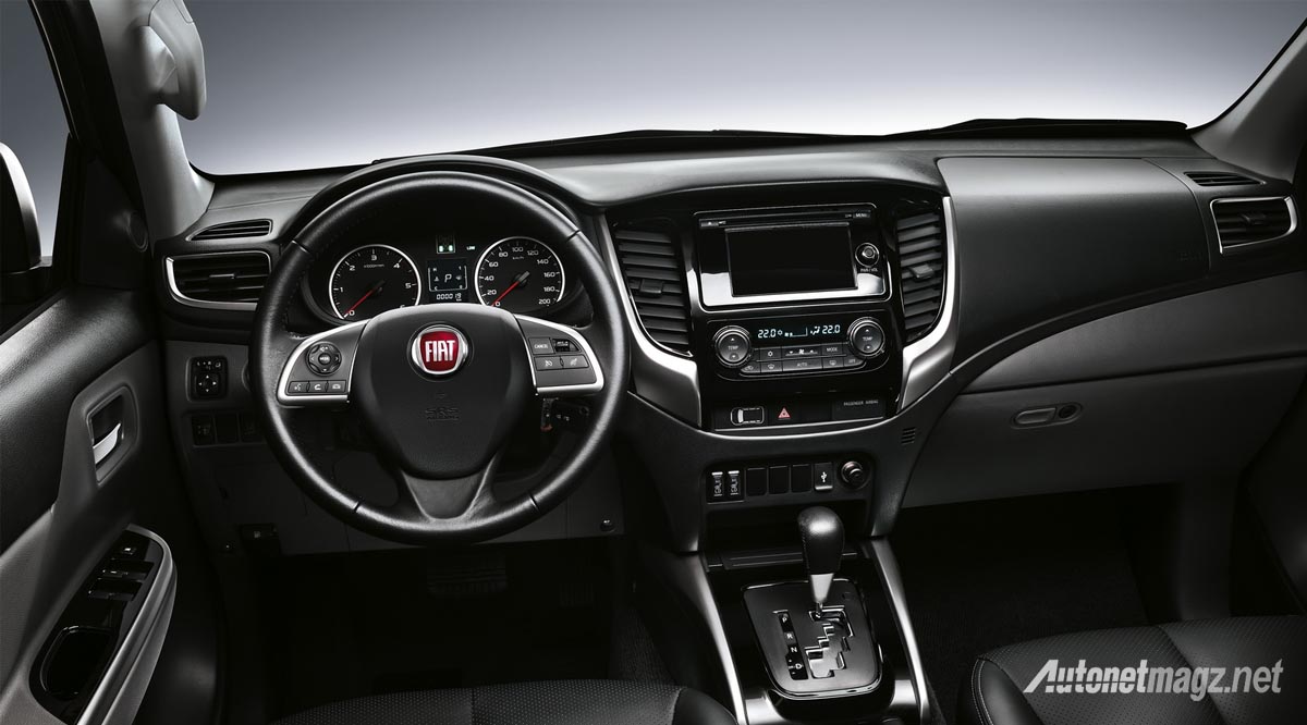 Berita, fiat fullback interior: Fiat Resmi Luncurkan Fullback, Double Cabin Kembaran Mitsubishi Triton