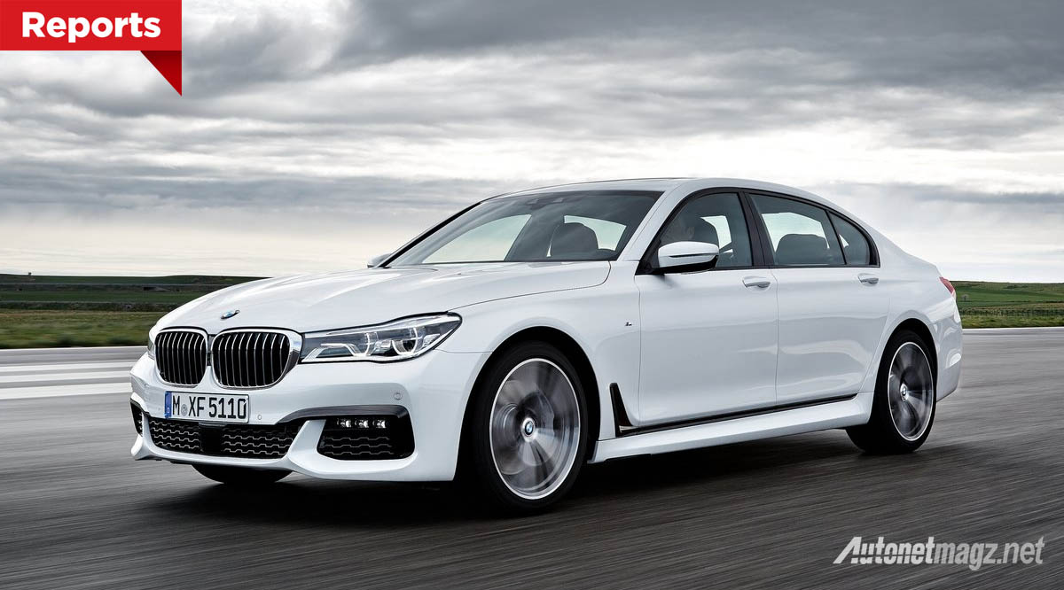 Berita, bmw 7 series white: BMW Pertimbangkan 7 Series Terkencang Berlabel M760i, Pakai Mesin V12 Milik Rolls-Royce!