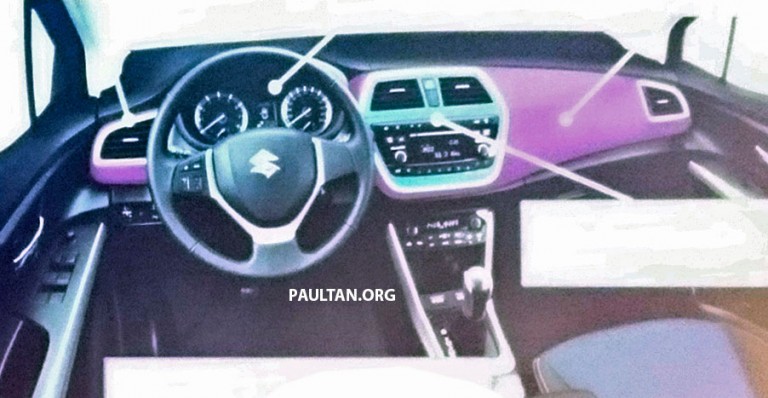 Suzuki, Suzuki S-Cross Interior 2016 Facelift: Belum Masuk Indonesia, Suzuki S-Cross 2016 Facelift Dapat Mesin Turbo!