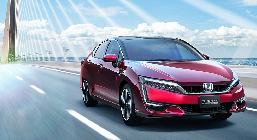 Honda, Honda FCV Clarity fuel cell harga: Honda Clarity FCV Fuel Cell Hydrogen Sudah Mengaspal di Jepang